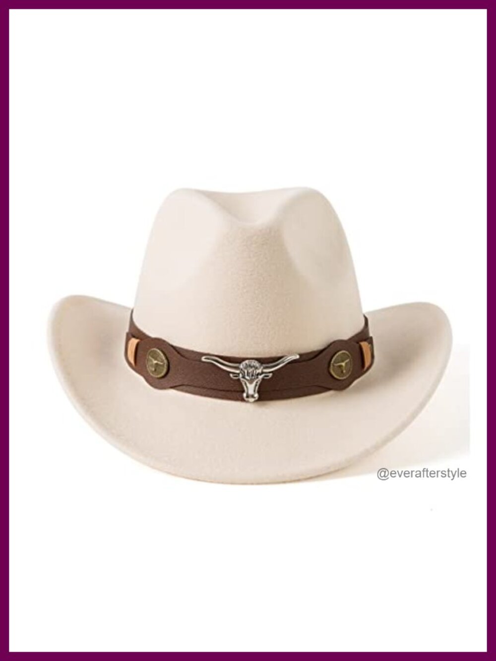 Western Cowboy Hat Wide Belt Cotton Polyester Adjustable Breathable